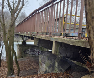 Tak teraz wygląda dawny most kolejowy na Czyżkówku. Kiedyś jeździły tędy pociągi