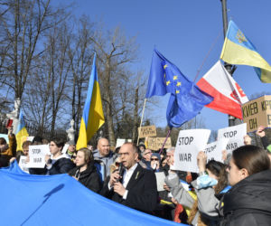 Protest pod Ambasadą Rosji