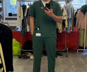 Tomas Kollarik (Janek z M jak miłość) na planie serialu Szpital św. Anny
