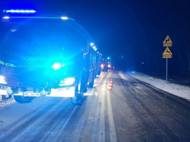 tragiczny pożar w Domaszewie w gminie Maciejowice