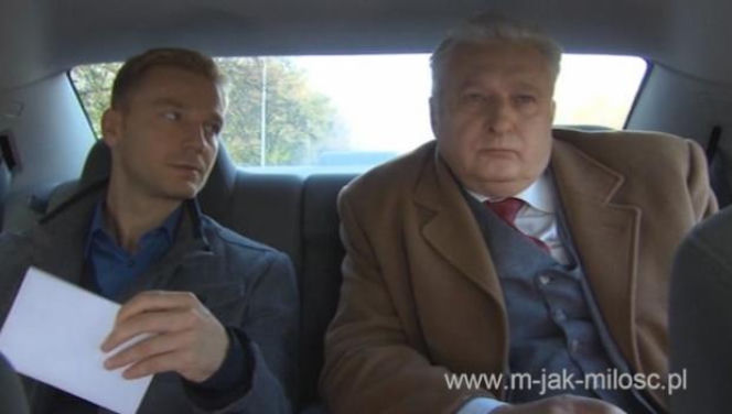 M jak miłość odc. 1043. Krupski (Andrzej Baranowski), Andrzej Budzyński (Krystian Wieczorek)
