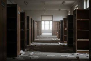 Opuszczona biblioteka w Lesznie. Co naprawdę dzieje się za jej drzwiami?