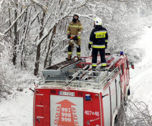 Atak zimy na Podkarpaciu: Tysiące domów bez prądu! Strażacy interweniowali setki razy, śnieg paraliżuje region