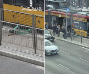 Wjechała hulajnogą wprost pod tramwaj. Wypadek w stolicy