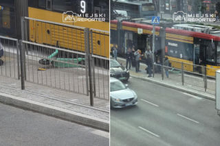 Wjechała hulajnogą wprost pod tramwaj. Wypadek w stolicy