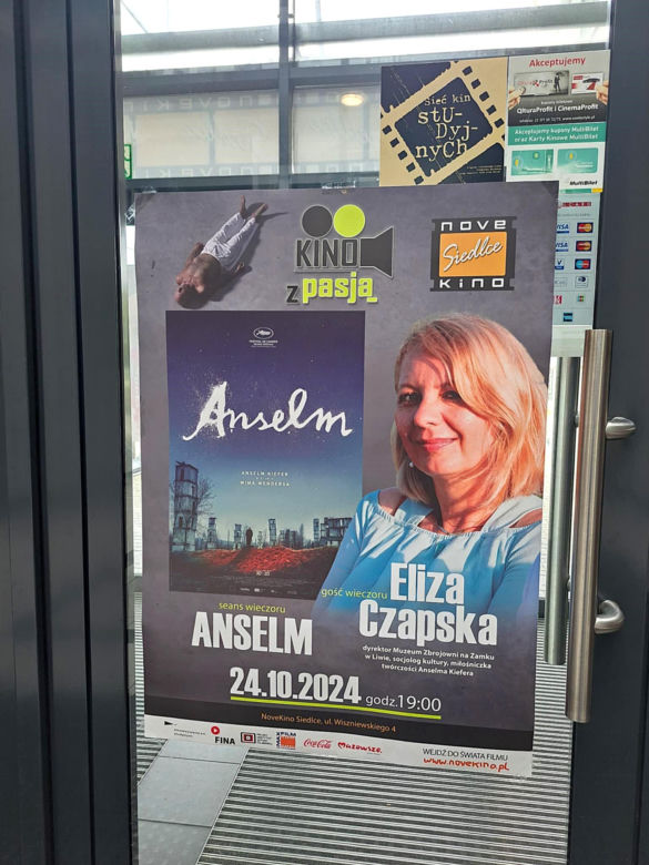 Oprócz projekcji filmu "Anselm" w Siedlcach odbędzie się też spotkanie z Elizą Czapską