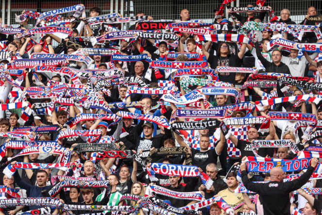 Górnik Zabrze - Lech Poznań: Zdjęcia kibiców i zawodników z meczu 8. kolejki PKO BP Ekstraklasy