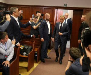 Donald Tusk zeznaje w procesie Tomasza Arabskiego