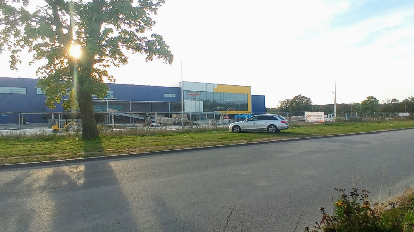 Budowa sklepu IKEA w Szczecinie - październik 2020