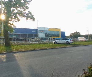 Budowa sklepu IKEA w Szczecinie - październik 2020