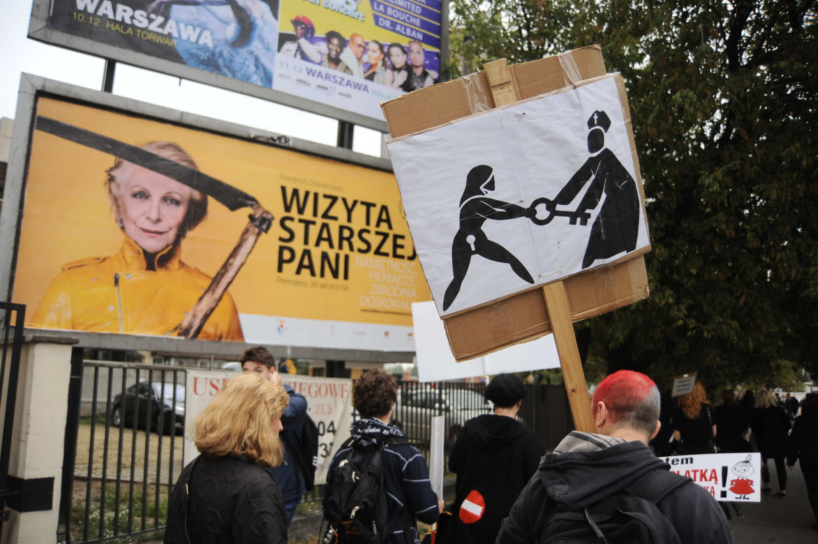 CZARNY PROTEST W WARSZAWIE.