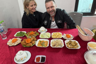 Patrycja Markowska z mężem w Wietnamie