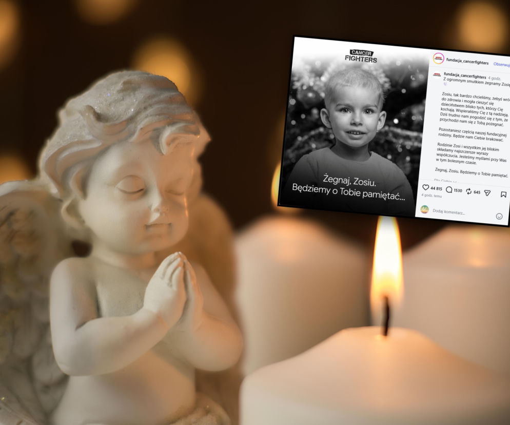 Nie żyje 3-letnia Zosia. Podopieczna Fundacji Cancer Fighters przegrała z chorobą