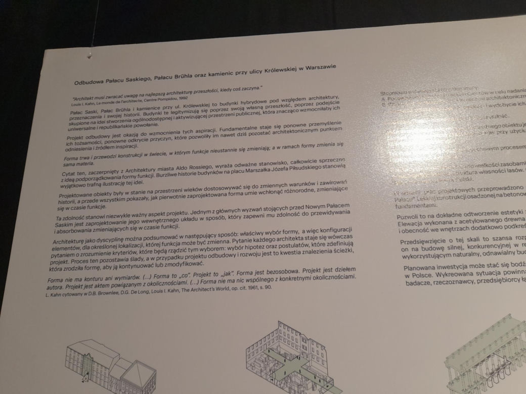 Tak ma wyglądać Pałac Saski po odbudowie