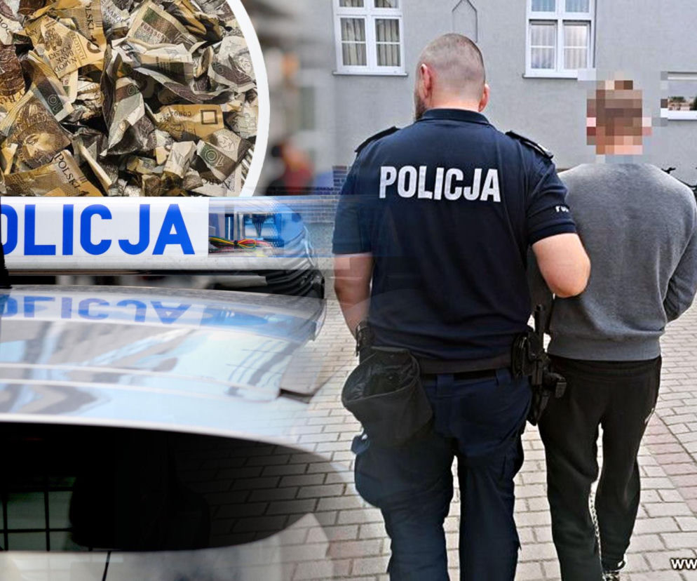 Ukradł pieniądze z kasy i je podarł! Potem kładł się pod busem