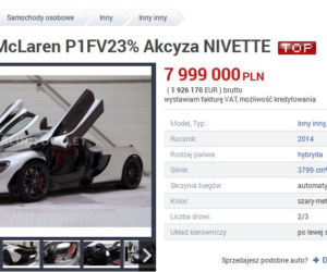 McLaren P1 wystawiony na sprzedaż