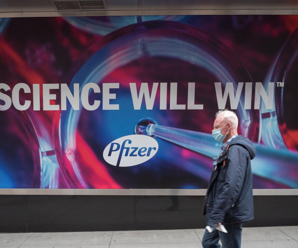 Pfizer, producent jednej ze szczepionek przeci covid