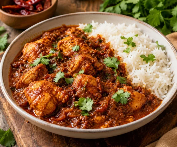 Kurczaka marynuję w occie, czosnku i chili. Tak powstaje vindaloo, a nie zwykłe ostre curry