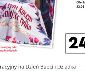 Koc dekoracyjny na Dzień Babci i Dziadka
