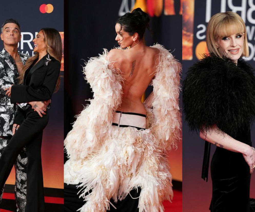 Cuda i dziwy na rozdaniu BRIT Awards 2026: Dekolty, łańcuchy, pióra i wypełniacze