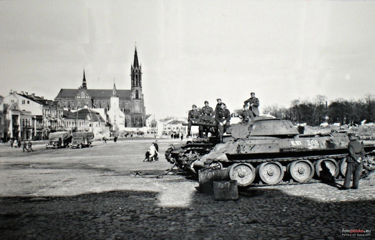 Białystok zniszczony po II wojnie światowej