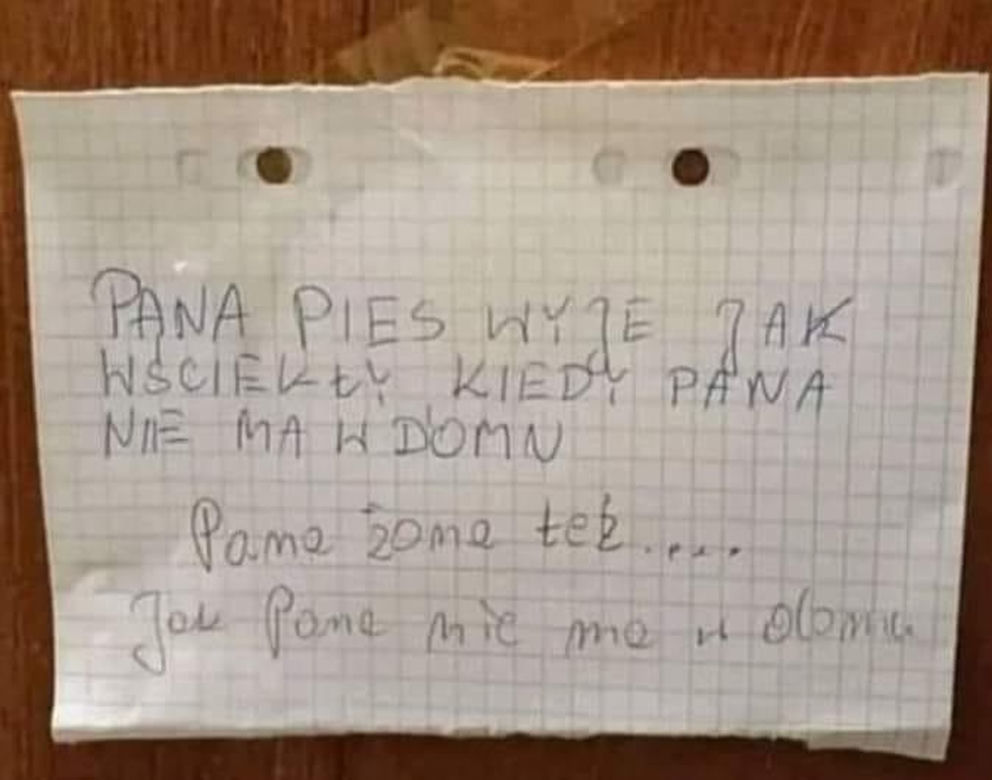 Ogłoszenia na klatkach schodowych