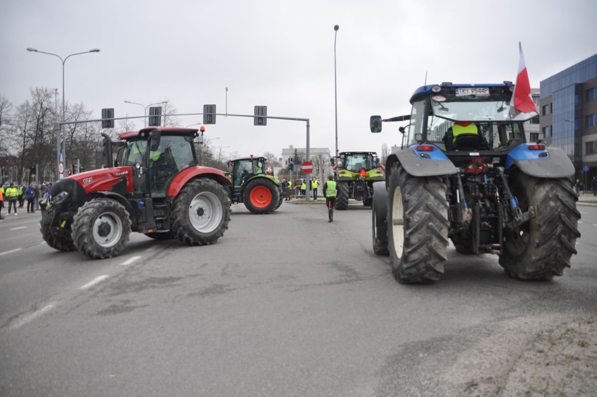 Strajk rolników w Kielcach. 14 marca 2024