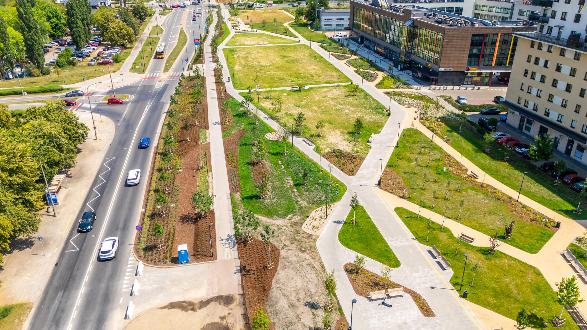 Park nad Południową Obwodnicą Warszawy w Warszawie