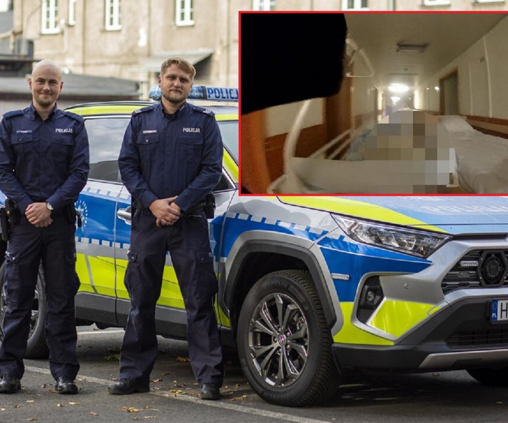 Pożar w szpitalu w Krakowie. Ewakuacja pacjentów z 10. piętra. Policja pokazała wideo