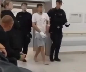 Nagranie po ataku nożownika w Jarosławiu. To on doprowadził do krwawej masakry