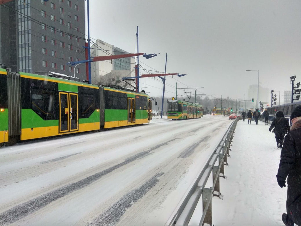 Poznańskie ulice o poranku 8.02