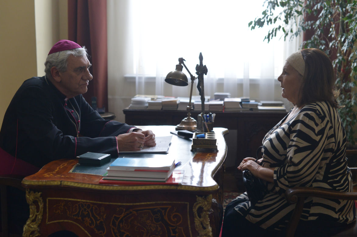 Ranczo 10 sezon odc. 123.  biskup Sądecki (Wiktor Zborowski), Michałowa (Marta Lipińska)