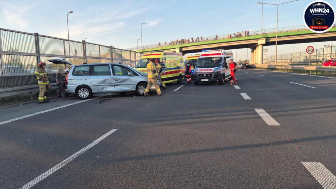 Poważny wypadek na S8. Troje dzieci trafiło do szpitala