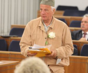 JAN RULEWSKI W DRELICHU Z SYMBOLEM NIENAWIŚCI.
