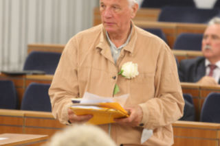 JAN RULEWSKI W DRELICHU Z SYMBOLEM NIENAWIŚCI.