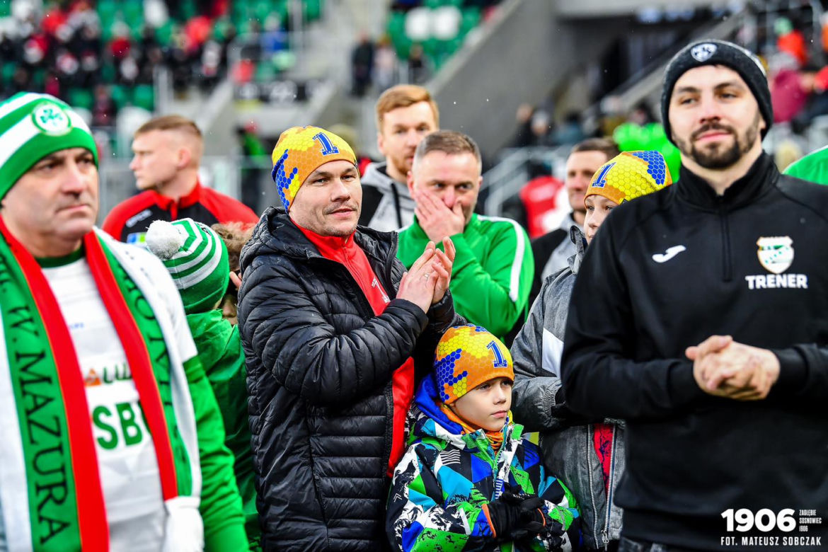 Kibice na meczu Zagłębie Sosnowiec - GKS Katowice