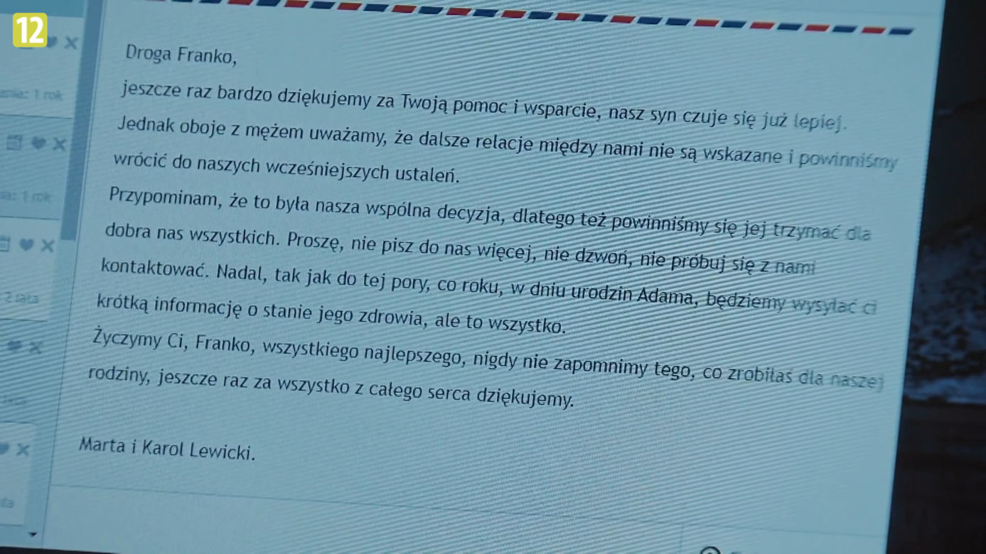 M jak miłość, odcinek 1665: wiadomość dla Franki od rodziców Adama