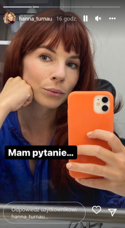 M jak miłość. Hanna Turnau (Sylwia) na Instagramie