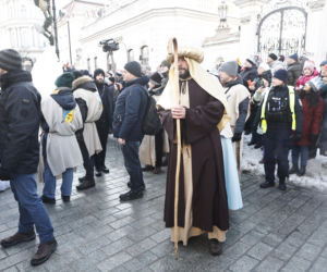Karol i Marta Nawroccy na Orszaku Trzech Króli