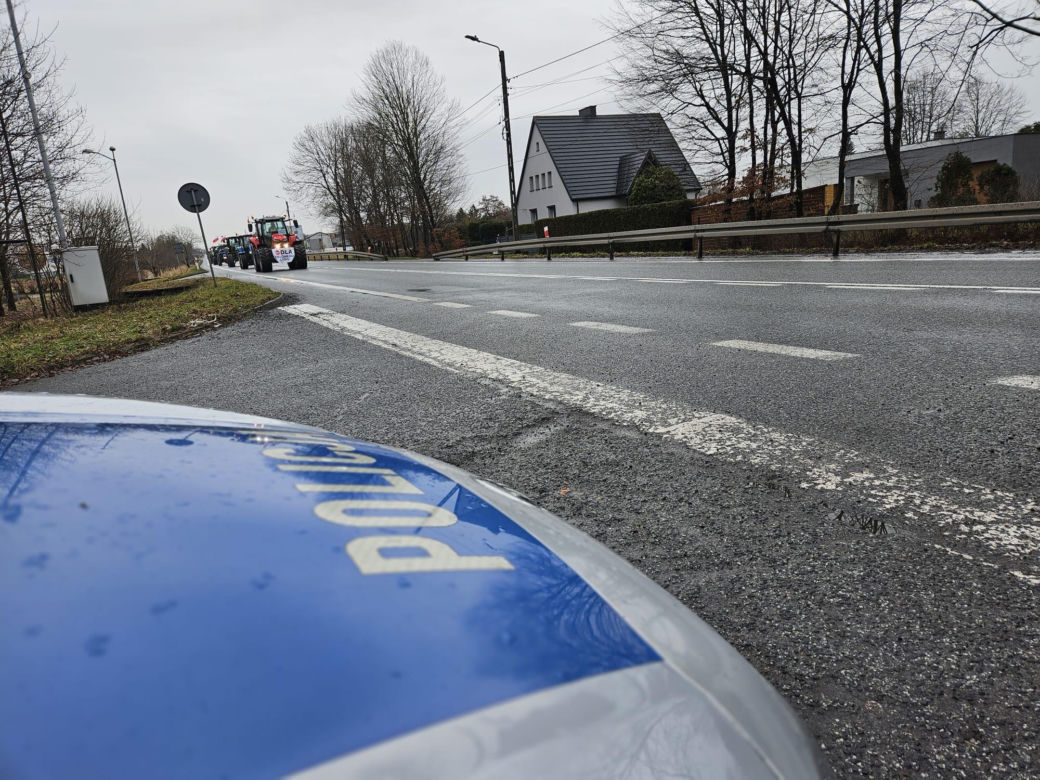 Protest rolników. Traktory blokują główne drogi na Śląsku 