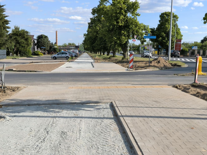 Budowa ścieżki rowerowej na leszczyńskim Gronowie