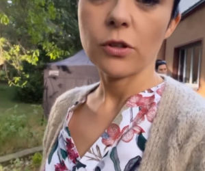 M jak miłość. Katarzyna Cichopek (Kinga) na planie 