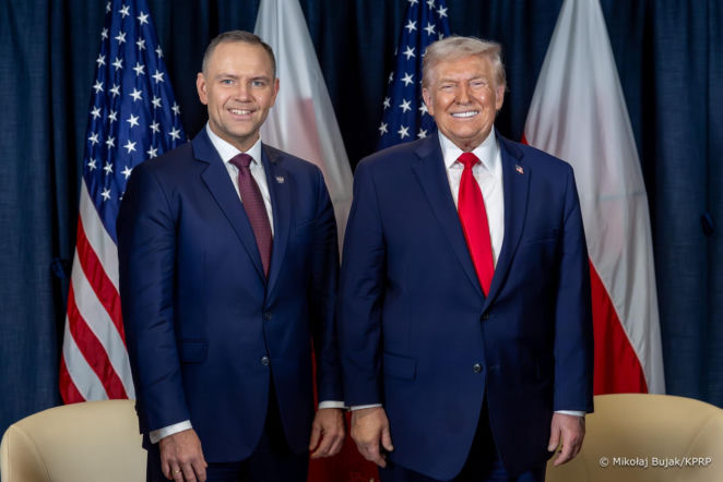 Urodziny Trumpa jak z filmu. Wśród gości Karol Nawrocki