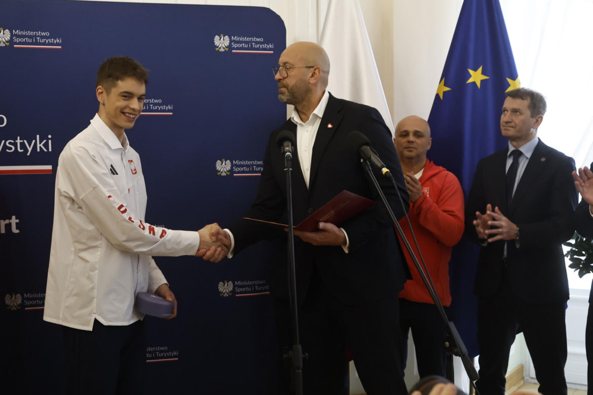 Kacper Tomasiak, Władimir Semirunnij i inni na spotkaniu u Ministra Sportu