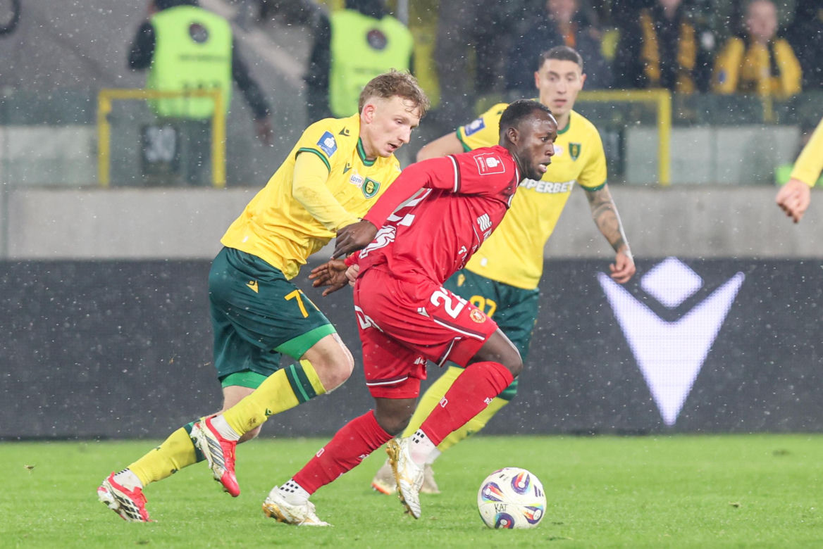 GKS Katowice - Widzew Łódź, zdjęcia kibiców z meczu 20. kolejki PKO BP Ekstraklasy