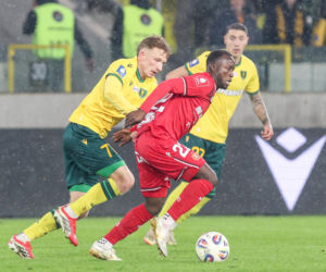 GKS Katowice - Widzew Łódź, zdjęcia kibiców z meczu 20. kolejki PKO BP Ekstraklasy