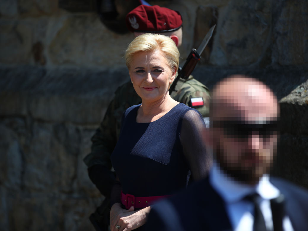 Uśmiechnięta Agata Duda