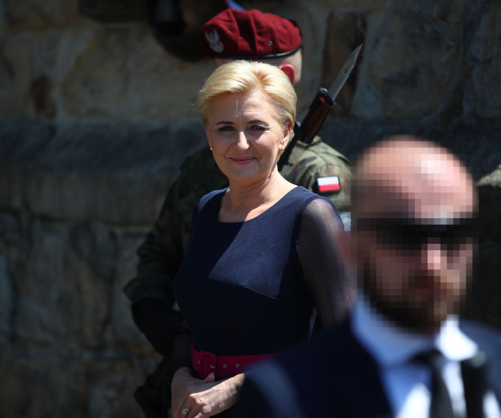 Uśmiechnięta Agata Duda