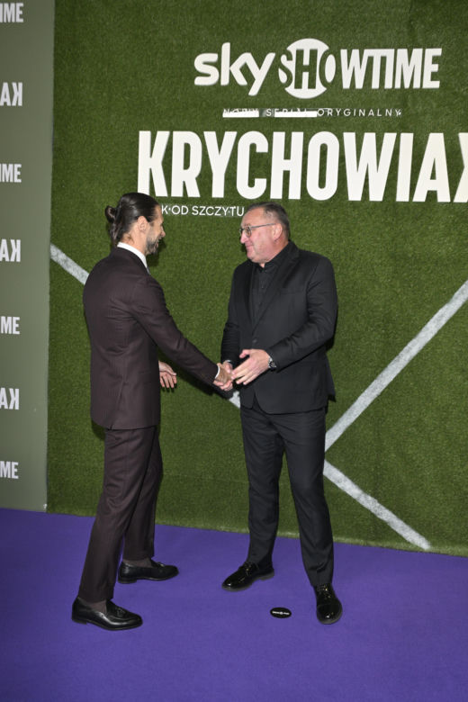 Czesław Michniewicz na premierze