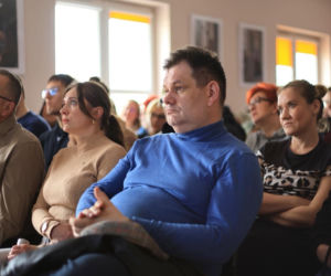 Mariusz Kędzierski na spotkaniu w Grudziądzu